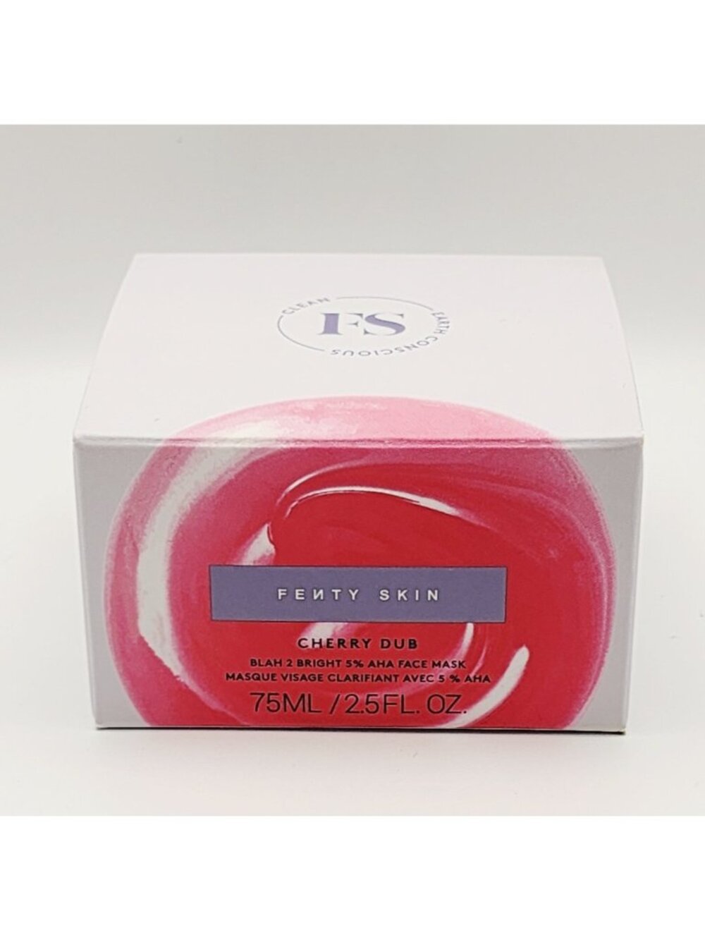 Fenty Skin Cherry Dub Blah 2 Bright 5% AHA BHA Face Mask 2.5oz 75ml New in Box